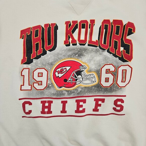 TRU KOLORS x CHIEFS Sweatshirt Unisex 2XL Pullover Crewneck Kansas City 1960 - Picture 5 of 9